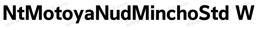 NtMotoyaNudMinchoStd W3字体转换